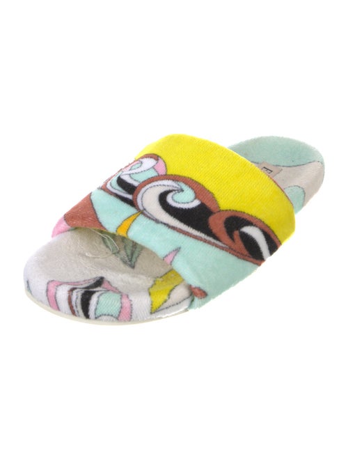 Emilio Pucci Terry Cloth Printed Slides