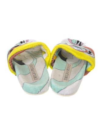 Emilio Pucci Terry Cloth Printed Slides