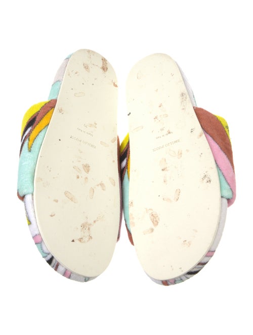 Emilio Pucci Terry Cloth Printed Slides