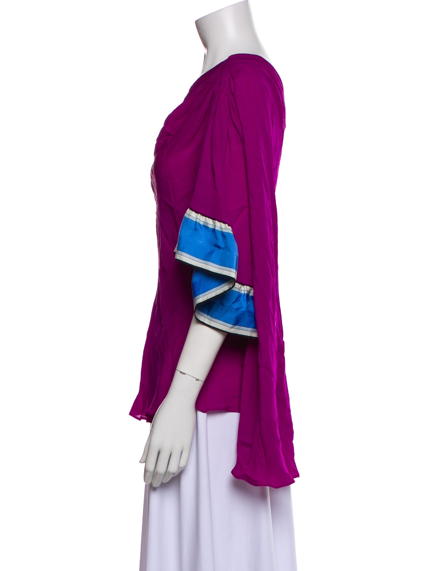 Emilio Pucci Silk One-Shoulder Blouse