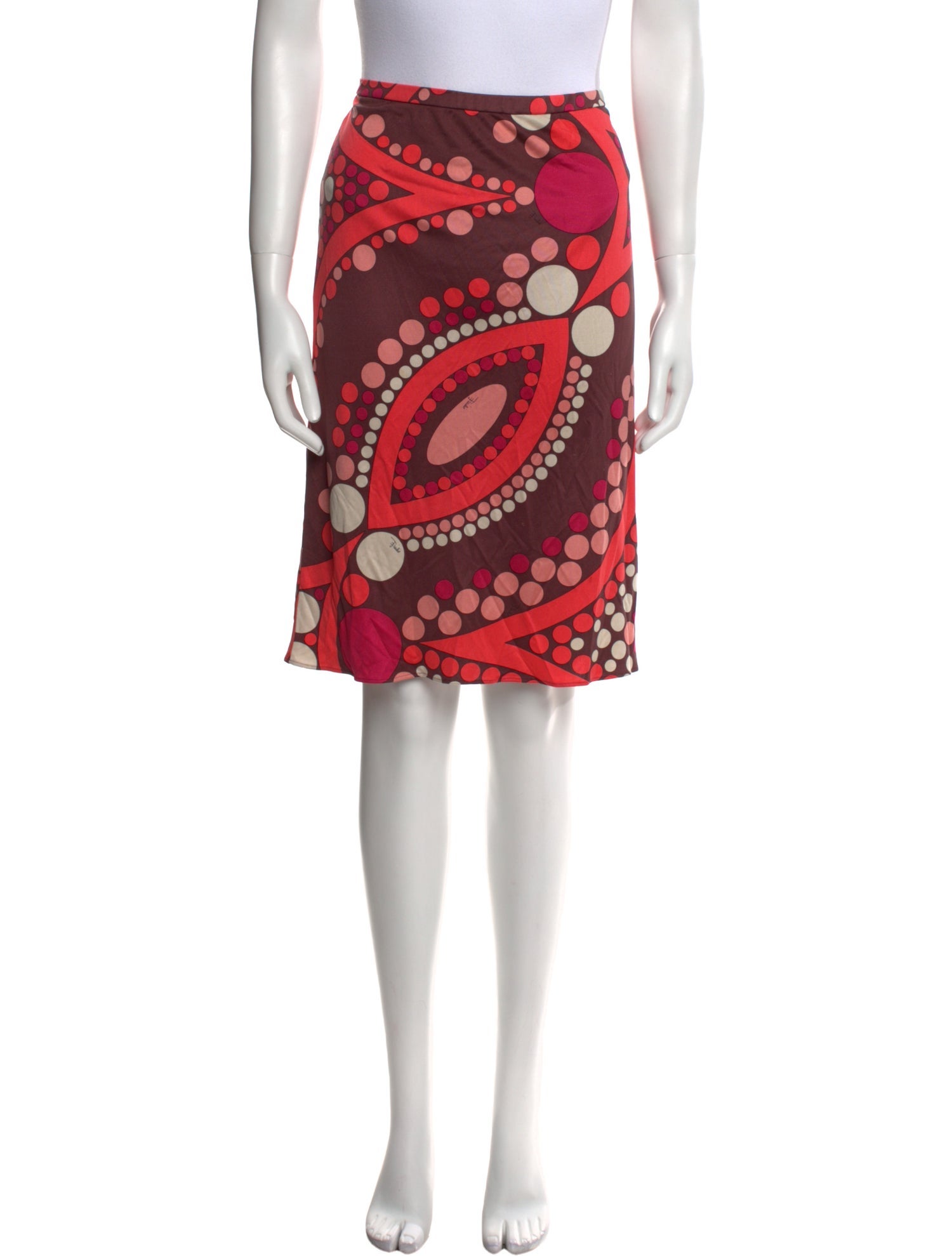 Emilio Pucci Silk Knee-Length Skirt