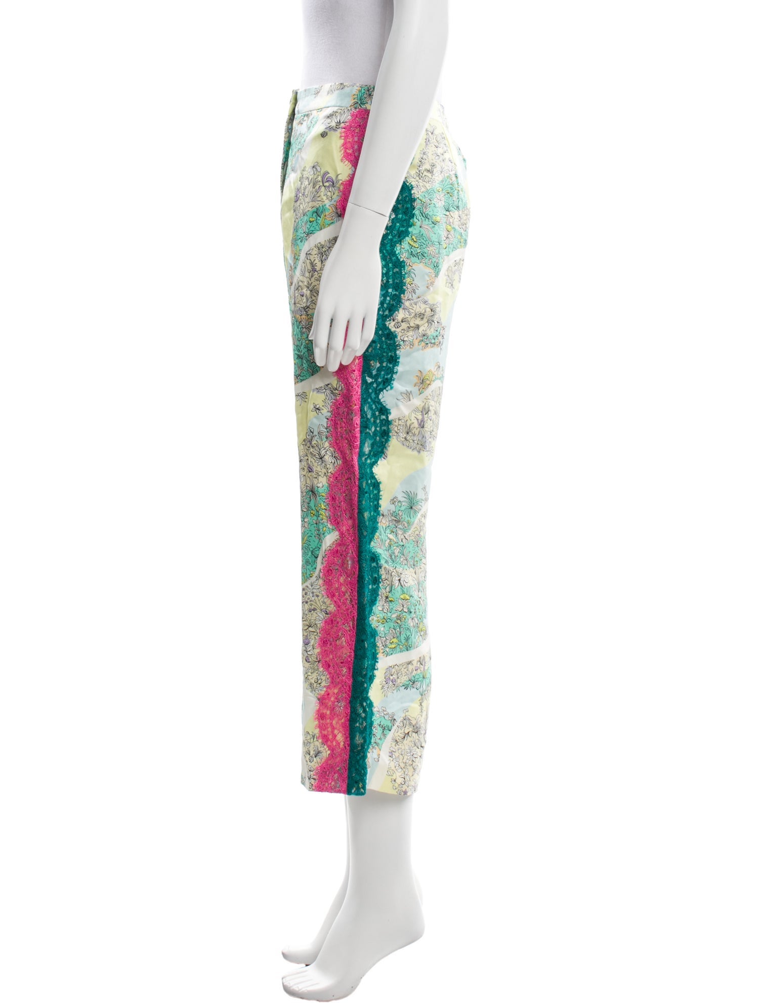 Emilio Pucci Silk Wide Leg Pants