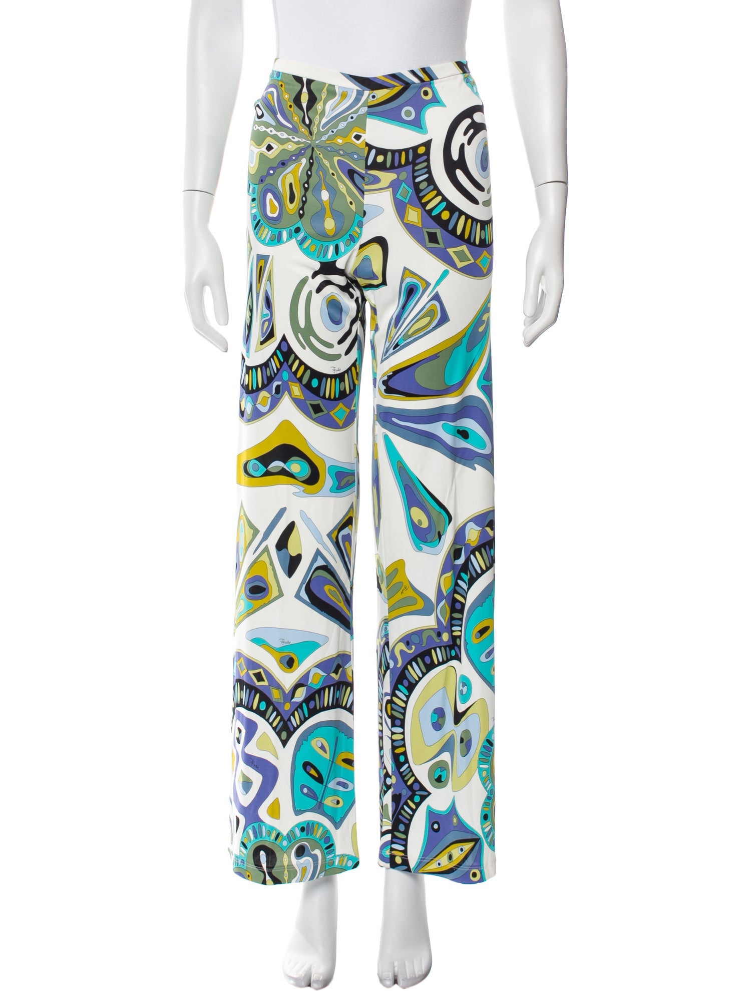 Emilio Pucci Printed Wide Leg Pants