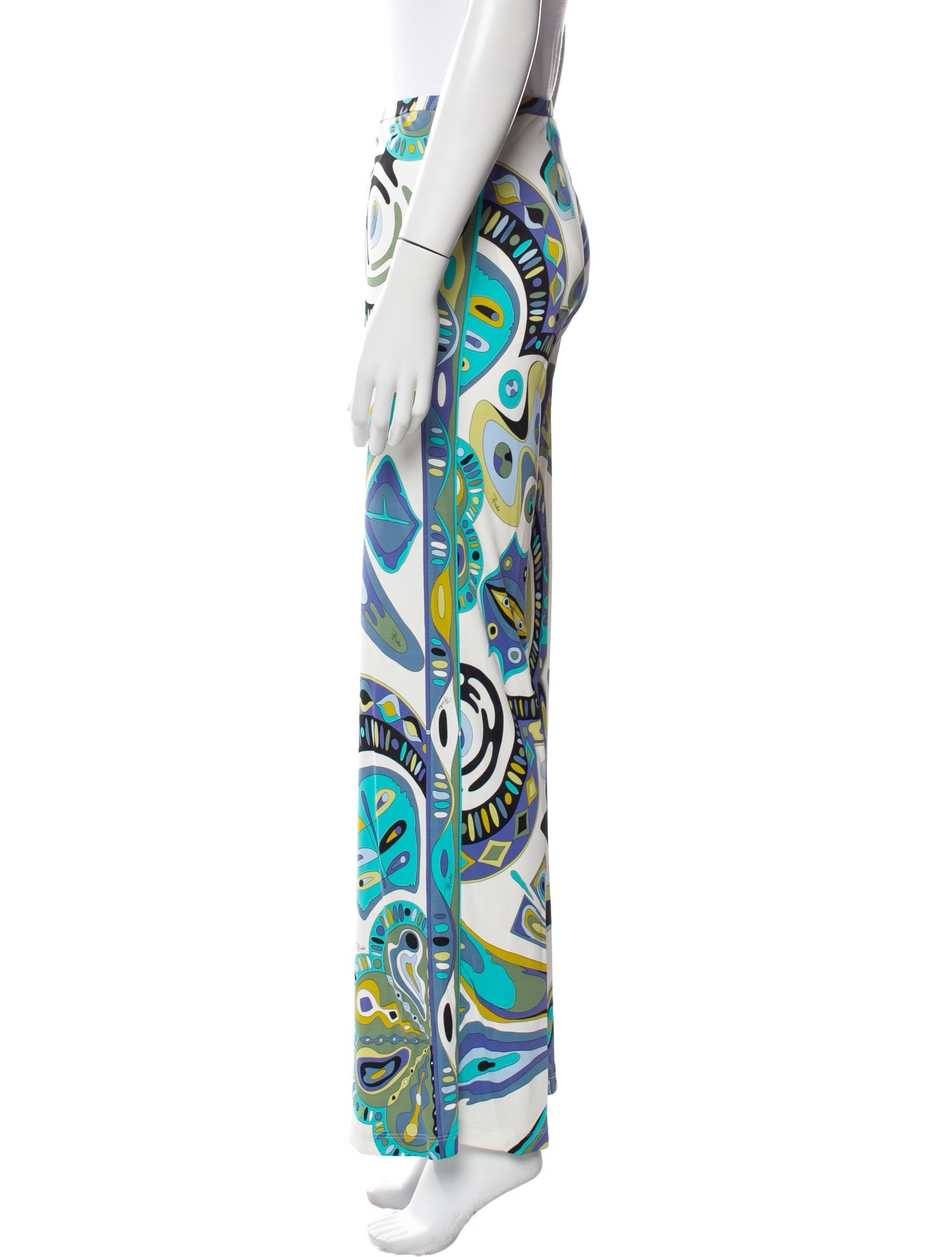 Emilio Pucci Printed Wide Leg Pants