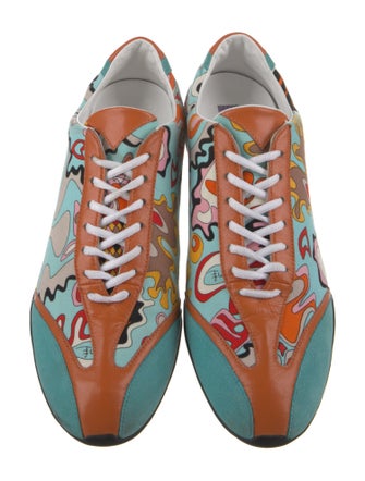 Emilio Pucci Canvas Printed Sneakers