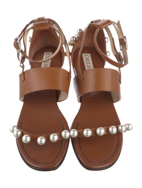 Emilio Pucci Leather Sandals