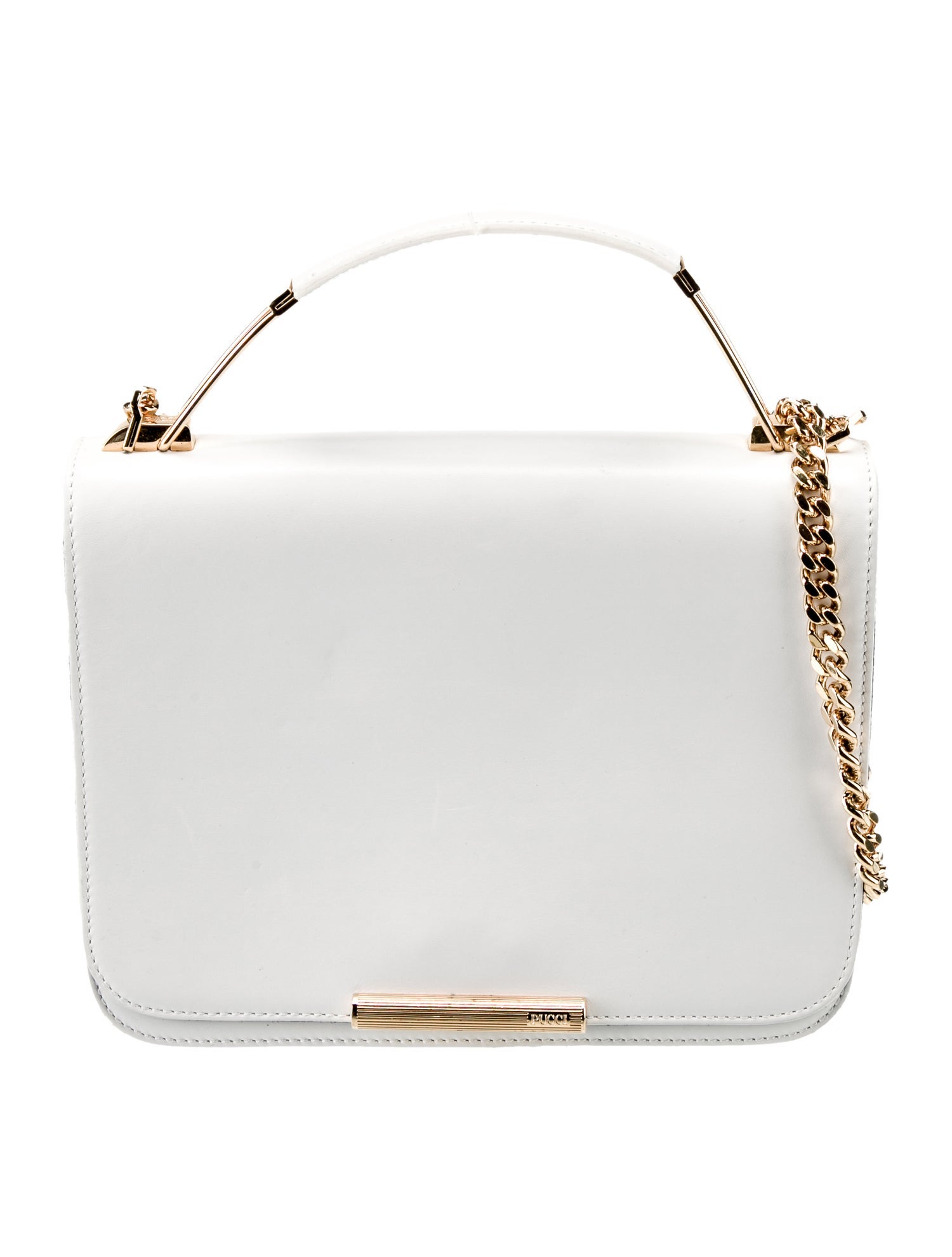 Emilio Pucci Leather Top Handle Bag