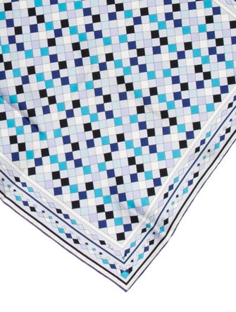 Emilio Pucci Pattern Print Pocket Sqaure