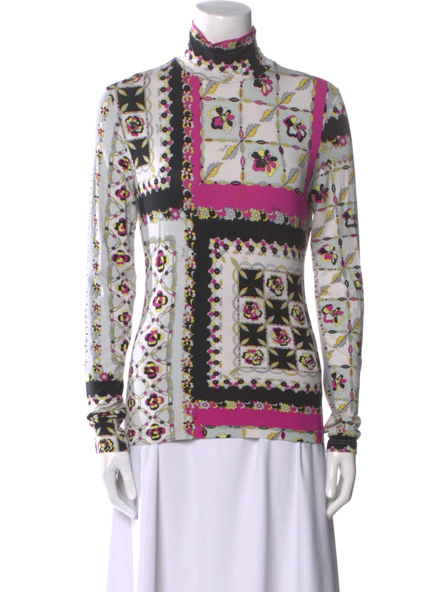 Emilio Pucci Printed Turtleneck Sweatshirt