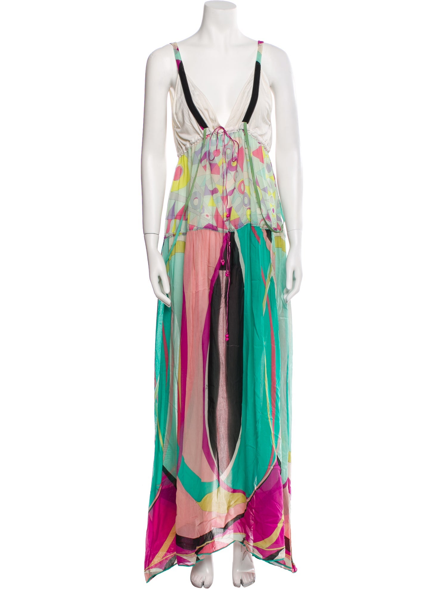 Emilio Pucci Printed Long Dress