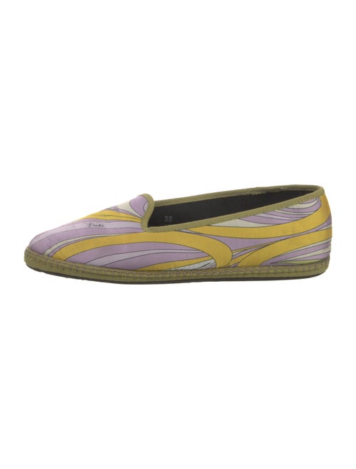 Emilio Pucci Satin Printed Espadrilles