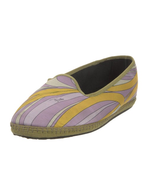 Emilio Pucci Satin Printed Espadrilles