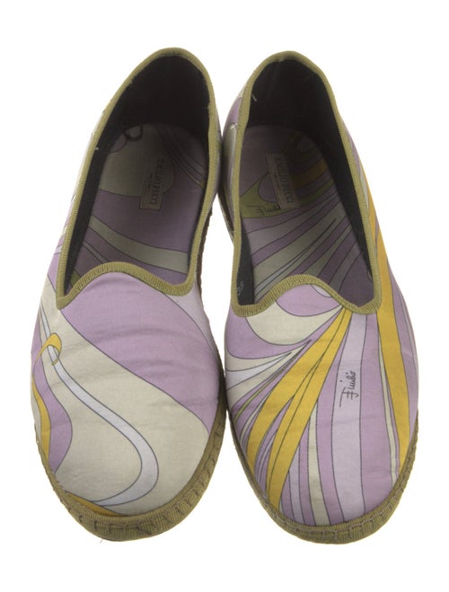 Emilio Pucci Satin Printed Espadrilles