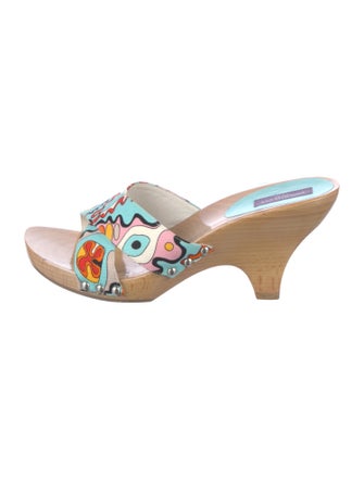 Emilio Pucci Canvas Printed Slides