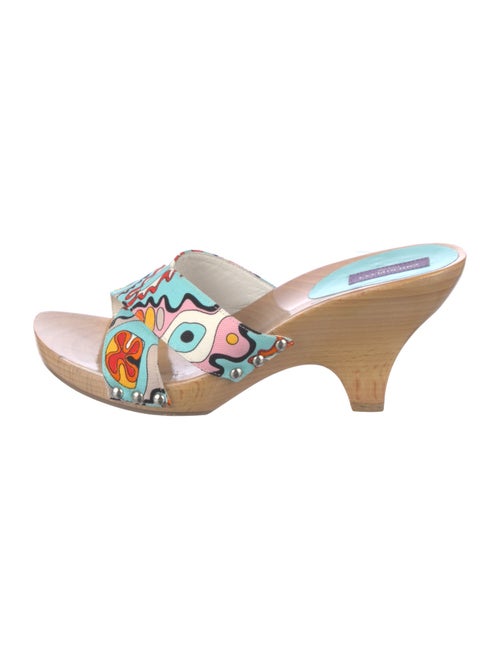 Emilio Pucci Canvas Printed Slides