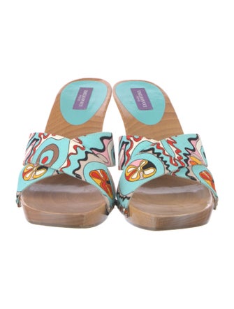 Emilio Pucci Canvas Printed Slides