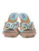 Emilio Pucci Canvas Printed Slides