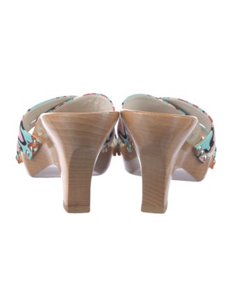 Emilio Pucci Canvas Printed Slides