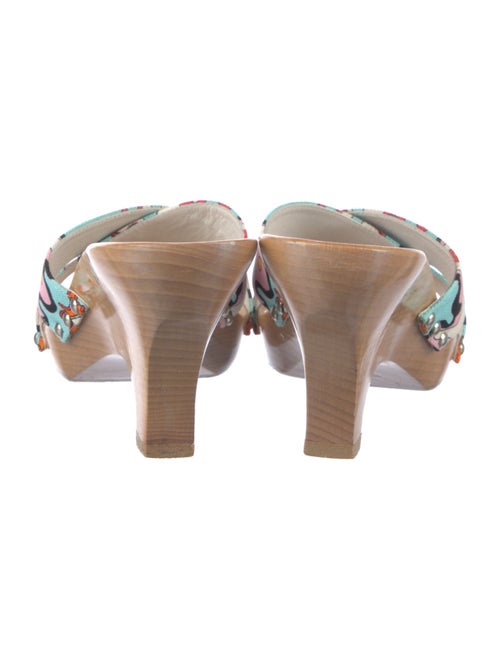 Emilio Pucci Canvas Printed Slides