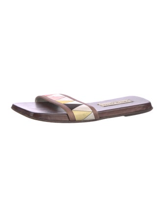 Emilio Pucci Satin Printed Slides