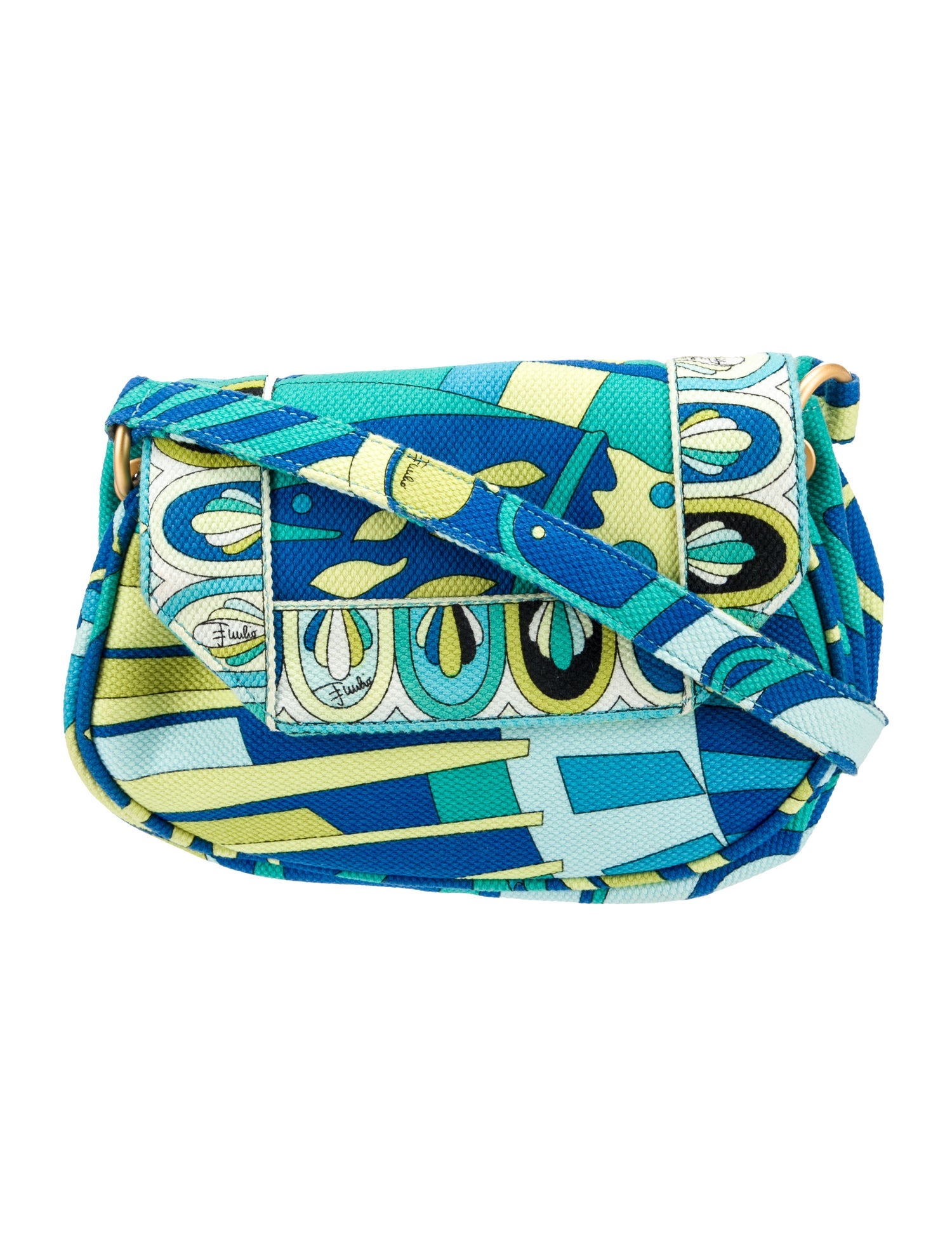 Emilio Pucci Canvas Shoulder Bag