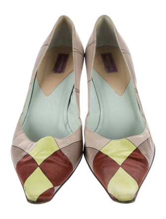 Emilio Pucci Satin Printed Pumps