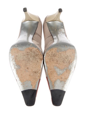 Emilio Pucci Satin Printed Pumps