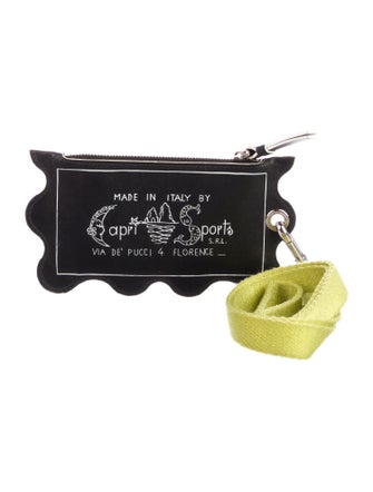 Emilio Pucci Leather Printed Coin Pouch
