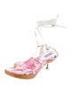 Emilio Pucci Canvas Printed Gladiator Sandals