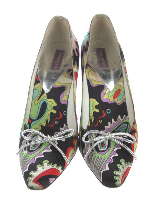 Emilio Pucci Printed Bow Accents Pumps