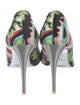 Emilio Pucci Printed Bow Accents Pumps