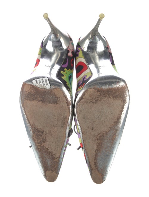 Emilio Pucci Printed Bow Accents Pumps