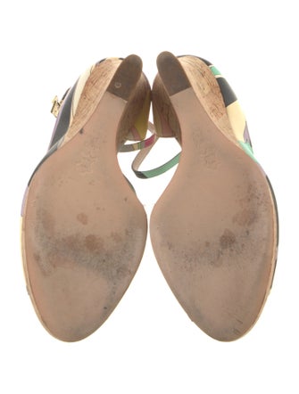 Emilio Pucci Leather Printed Sandals