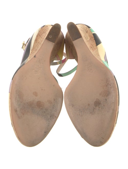 Emilio Pucci Leather Printed Sandals
