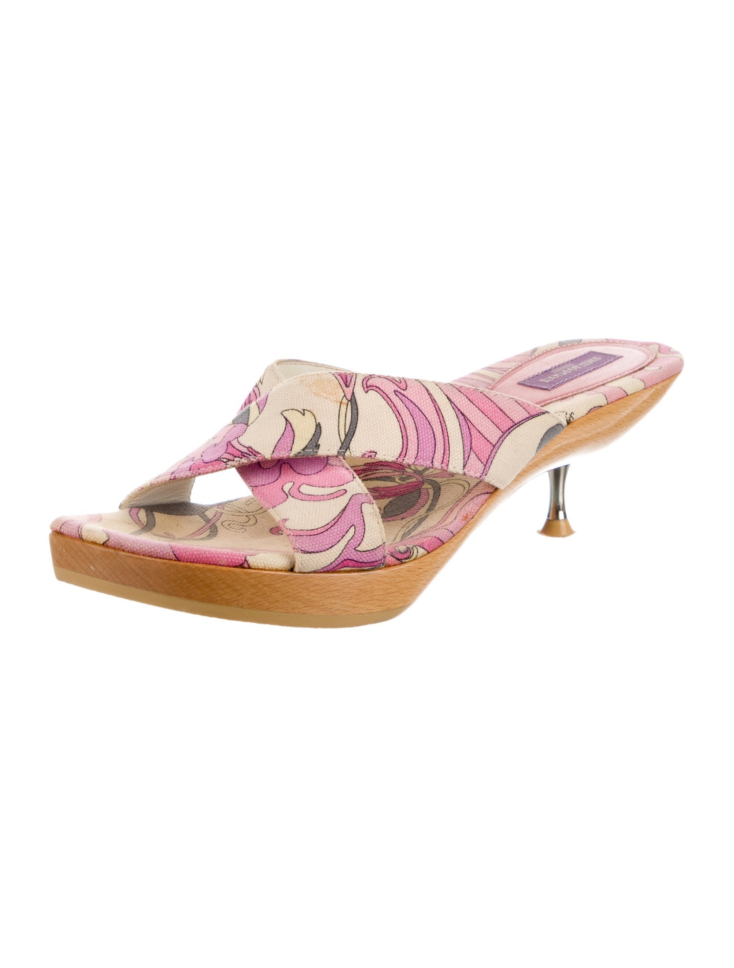 Emilio Pucci Canvas Printed Slides