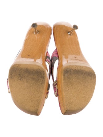 Emilio Pucci Canvas Printed Slides