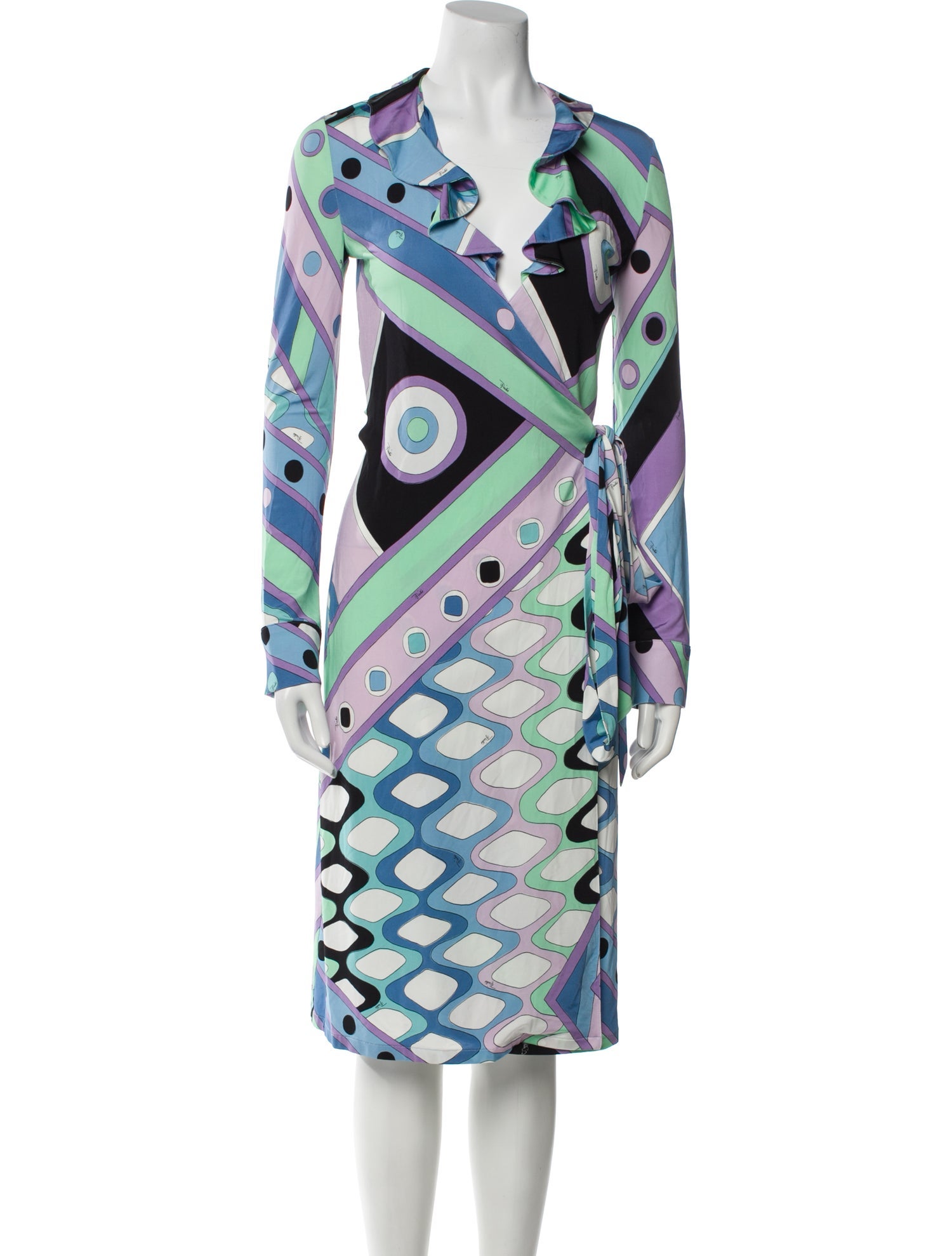 Emilio Pucci Printed Midi Length Dress