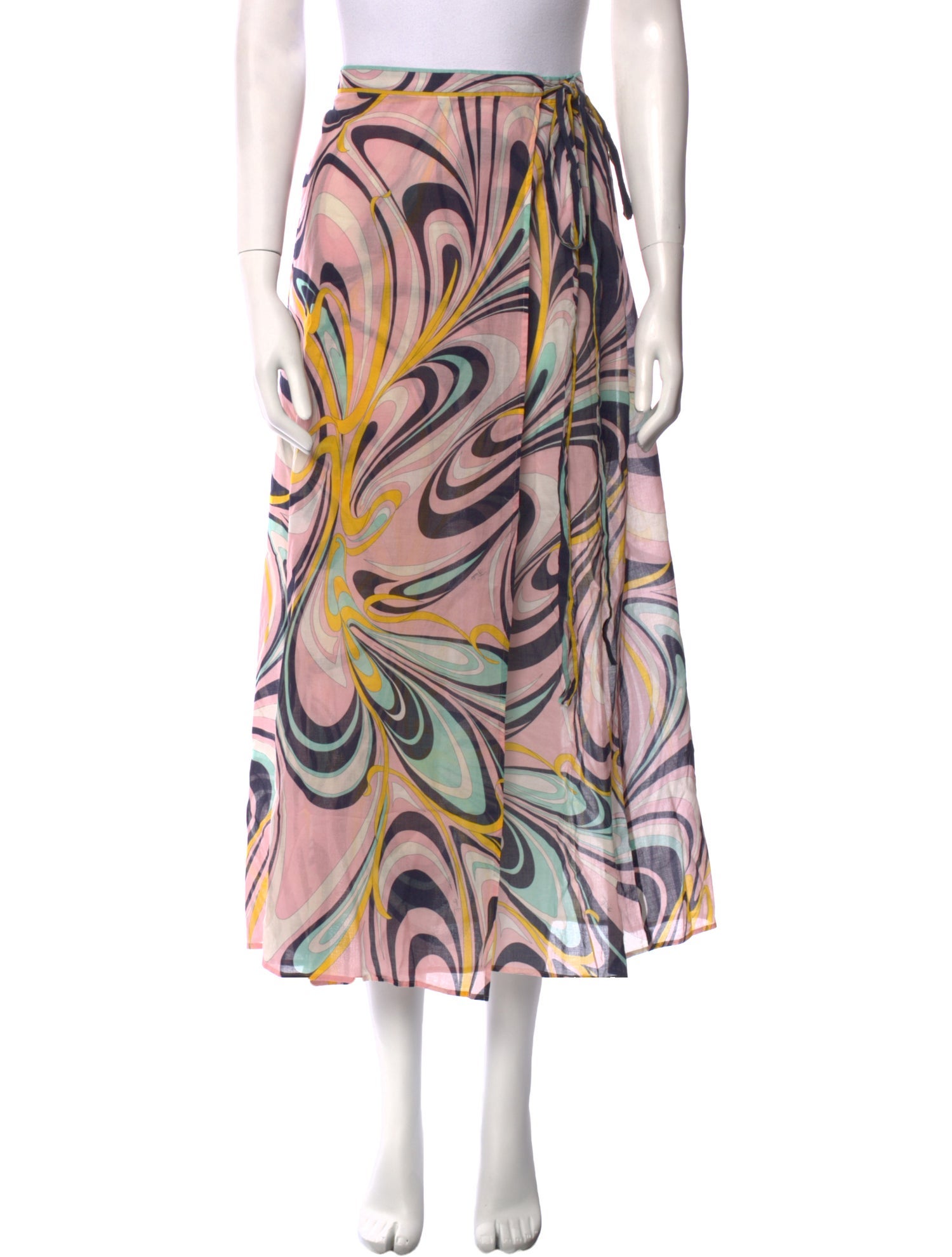 Emilio Pucci Printed Midi Length Skirt