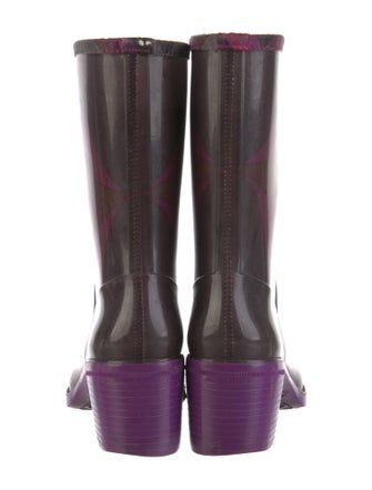 Emilio Pucci Rubber Printed Rain Boots