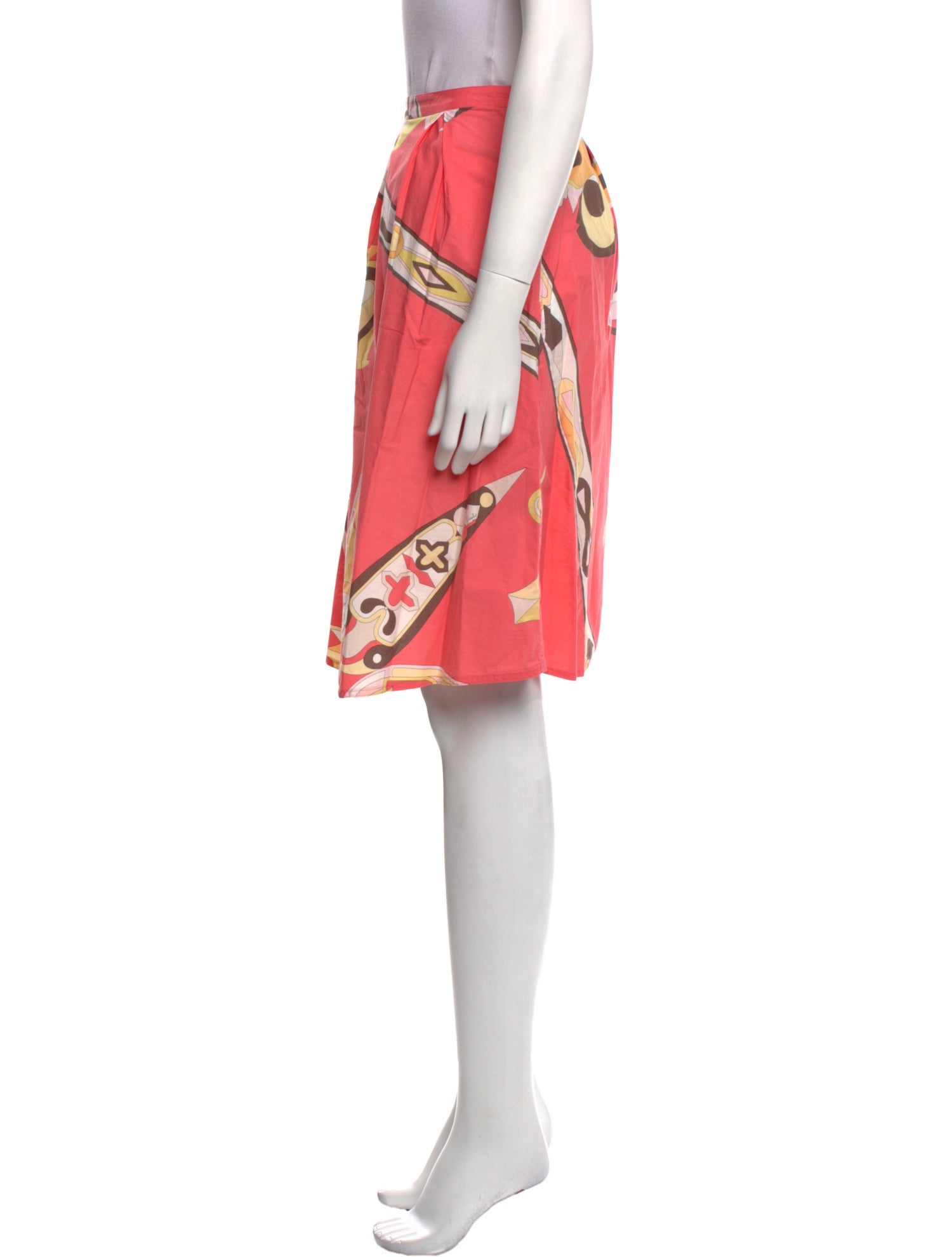 Emilio Pucci Paisley Print Knee-Length Skirt