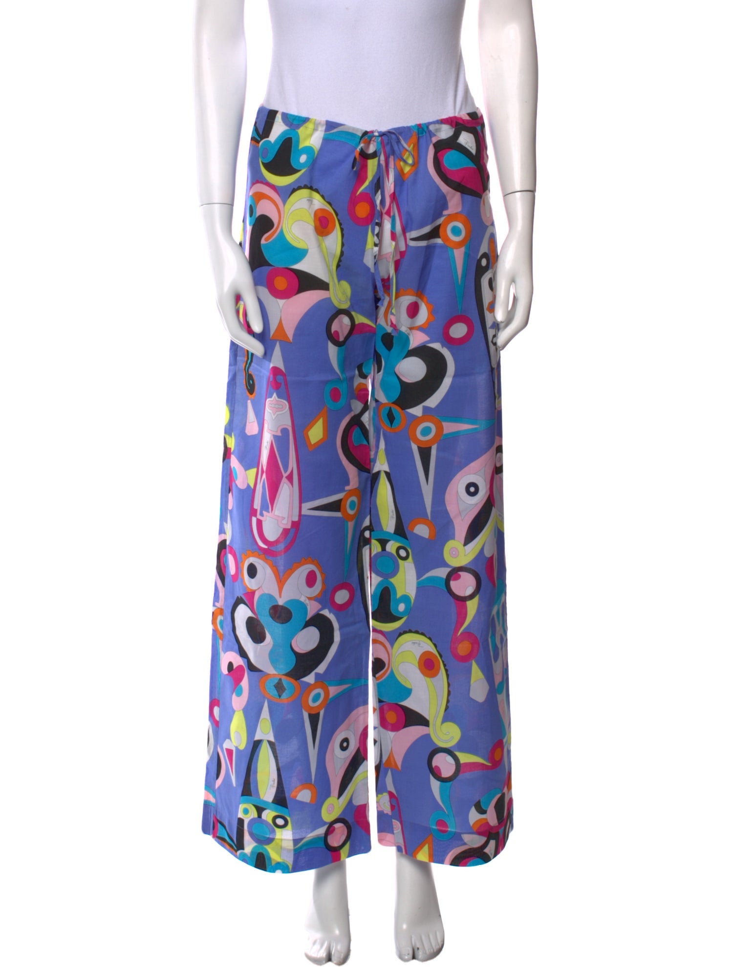 Emilio Pucci Printed Wide Leg Pants
