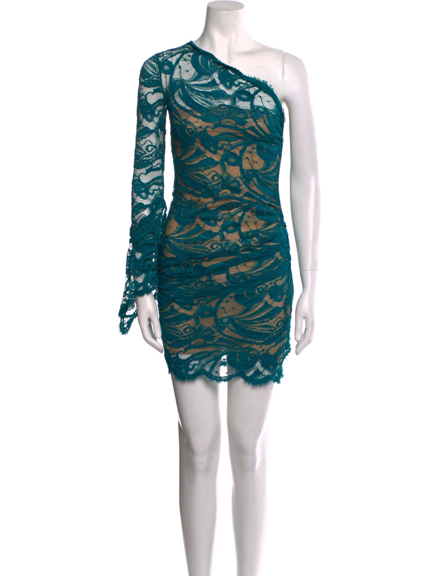 Emilio Pucci Lace Pattern Mini Dress