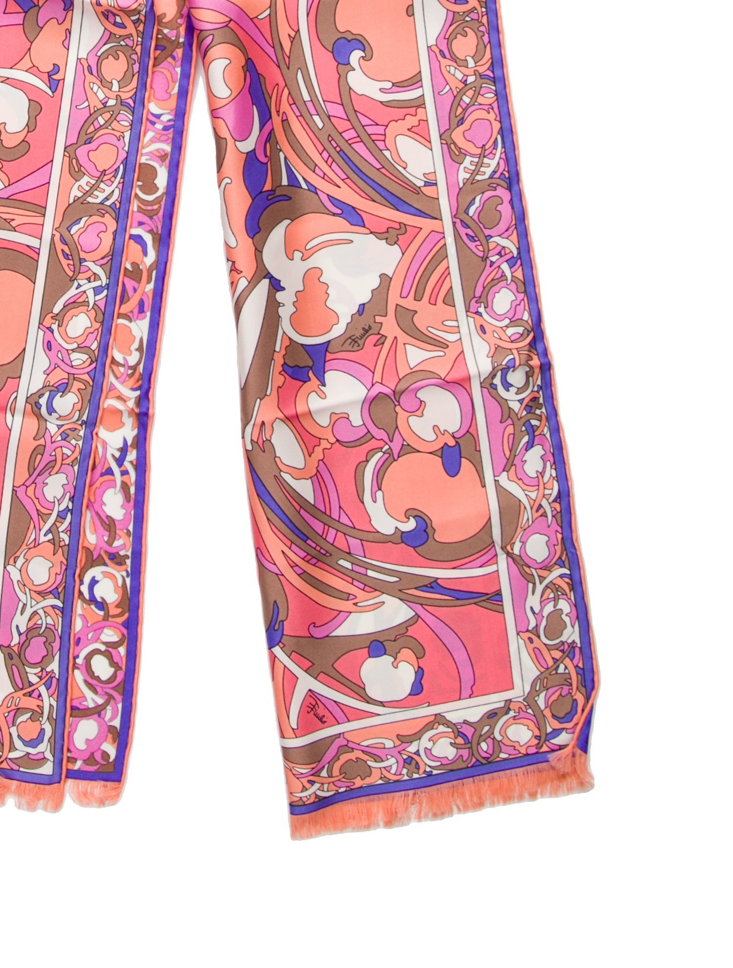 Emilio Pucci Silk Paisley Print Scarf