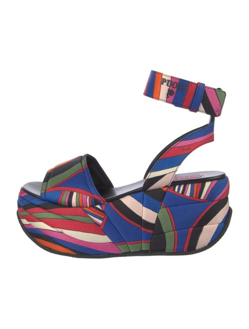 Emilio Pucci Printed Slingback Sandals