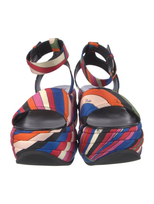 Emilio Pucci Printed Slingback Sandals