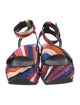 Emilio Pucci Printed Slingback Sandals