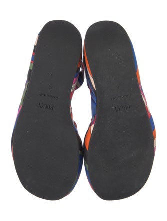 Emilio Pucci Printed Slingback Sandals