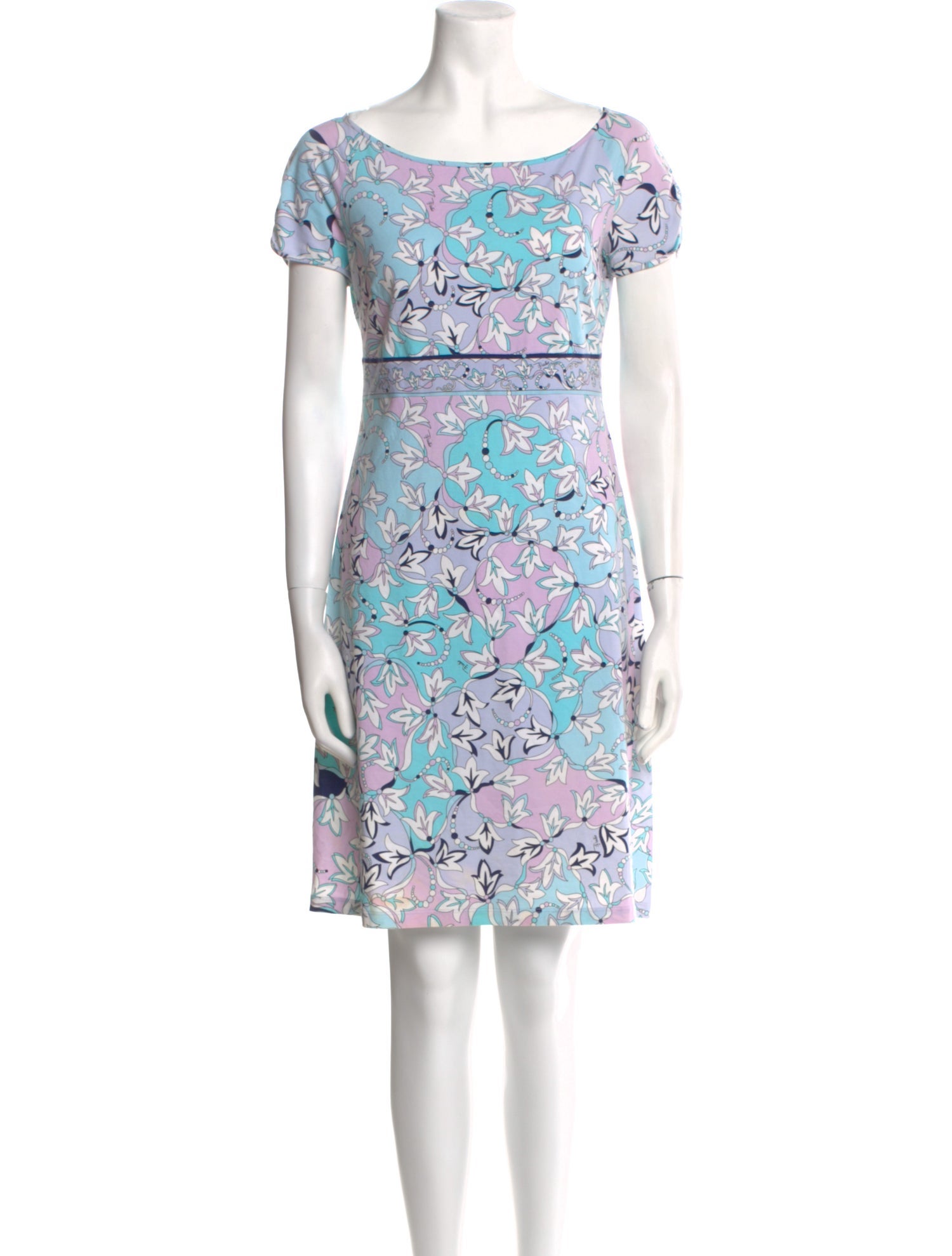 Emilio Pucci Floral Print Mini Dress