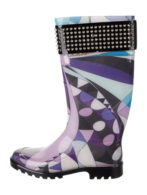 Emilio Pucci Rubber Printed Rain Boots