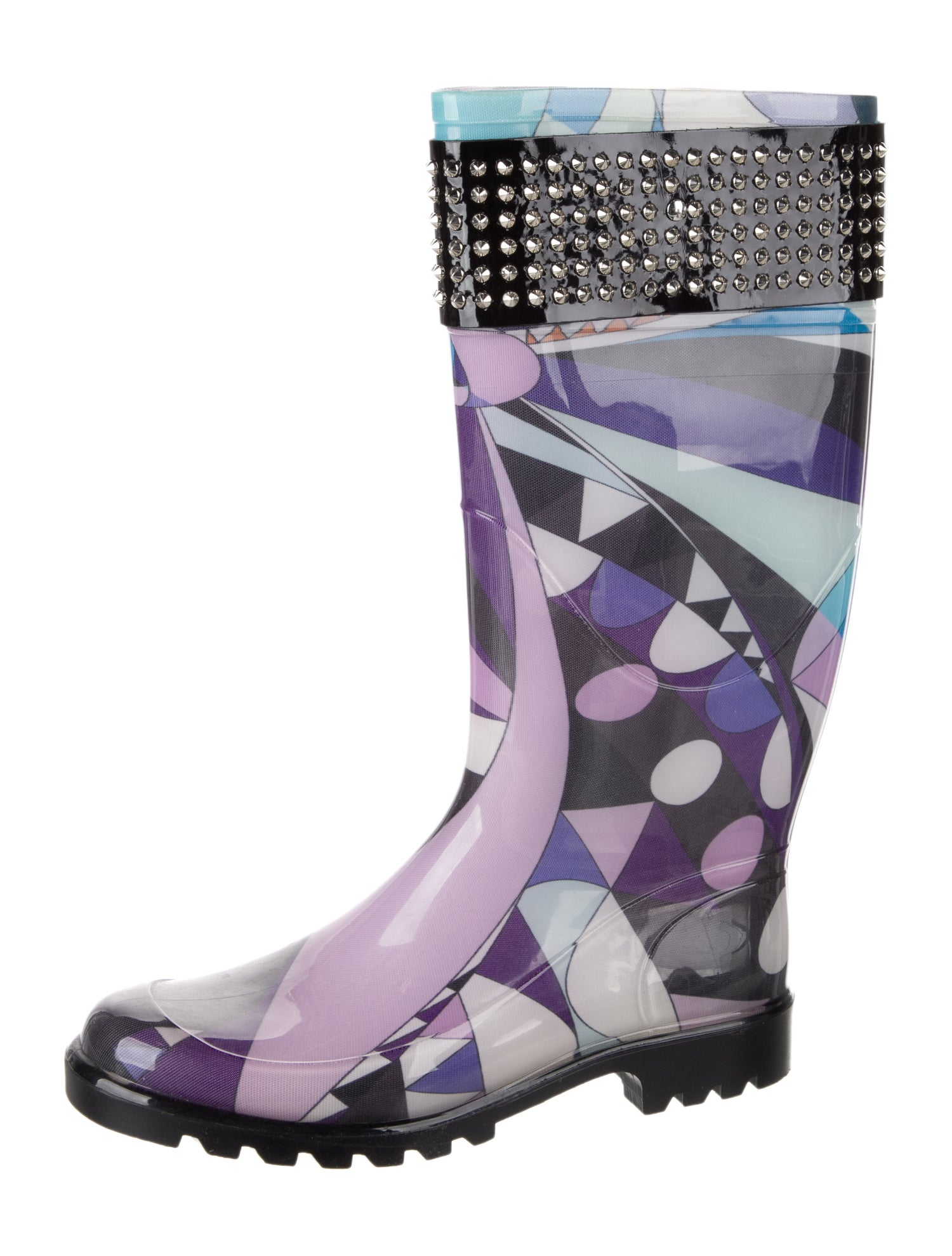 Emilio Pucci Rubber Printed Rain Boots